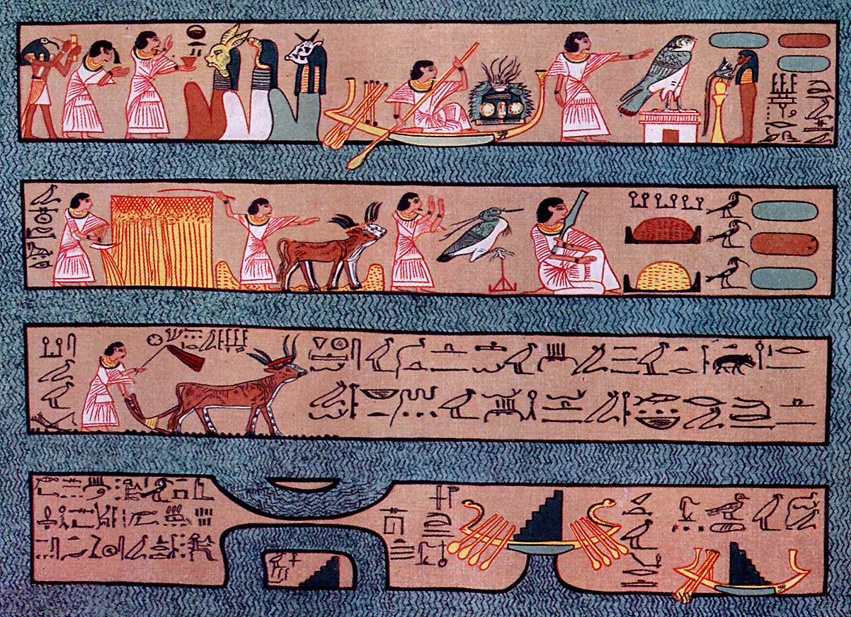 The Elysian Fields of the Egyptians according to the Papyrus of Ani.